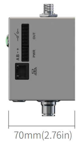 在线式粒子计数器 remote APC 外形尺寸 侧视图