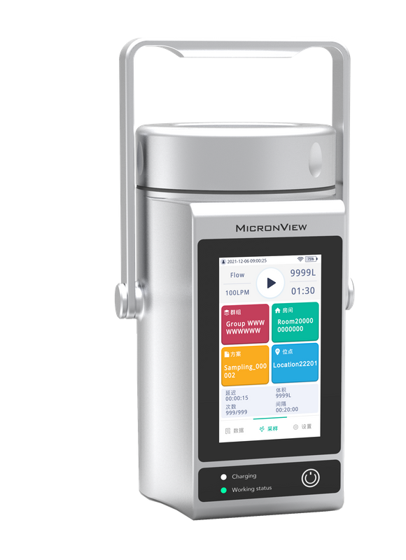 Échantillonneur de bioaérosols à autorité multiniveau avec batterie 12 V CC