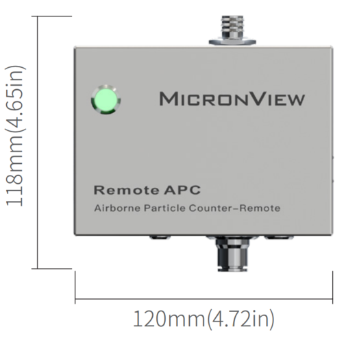 在线式粒子计数器 remote APC 外形尺寸 正视图